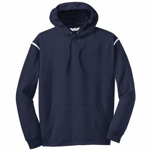 Custom Printed ATC F2201 Ptech Fleece VarCITY Hooded Sweatshirt - Front View | ThatShirt