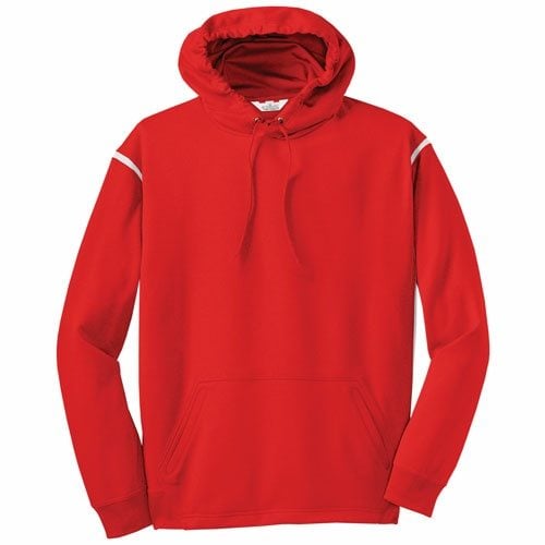 Custom Printed ATC F2201 Ptech Fleece VarCITY Hooded Sweatshirt - Front View | ThatShirt