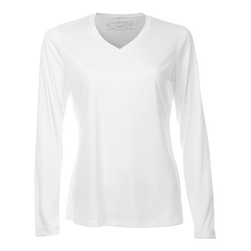 Custom Printed ATC L3520LS Pro Team V-Neck Long Sleeve Ladies’ Tee - Front View | ThatShirt
