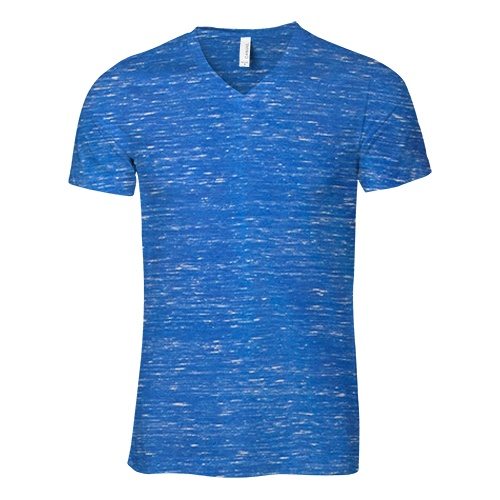 Custom Printed Bella + Canvas 3005 V-Neck Jersey Tee - 19 - Front View | ThatShirt