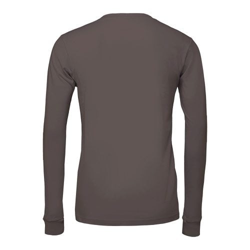 Custom Printed Bella + Canvas 3501 Jersey Long Sleeve Tee - 1 - Back View | ThatShirt