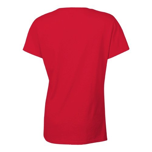 Custom Printed Bella + Canvas 6005 Ladies’ Short Sleeve V-Neck Jersey T-shirt - 4 - Back View | ThatShirt