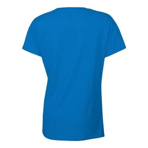 Custom Printed Bella + Canvas 6005 Ladies’ Short Sleeve V-Neck Jersey T-shirt - 5 - Back View | ThatShirt
