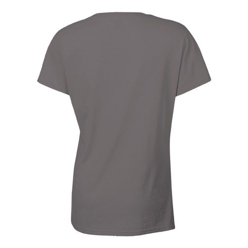 Custom Printed Bella + Canvas 6035 Ladies’ Short Sleeve Deep V-Neck Jersey Tee - 1 - Back View | ThatShirt
