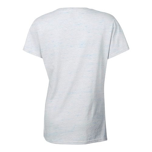 Custom Printed Bella + Canvas 6035 Ladies’ Short Sleeve Deep V-Neck Jersey Tee - 5 - Back View | ThatShirt