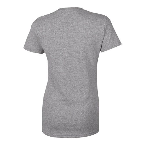 Custom Printed Bella + Canvas 6035 Ladies’ Short Sleeve Deep V-Neck Jersey Tee - 9 - Back View | ThatShirt