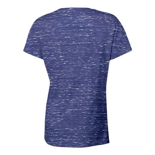 Custom Printed Bella + Canvas 6035 Ladies’ Short Sleeve Deep V-Neck Jersey Tee - 13 - Back View | ThatShirt