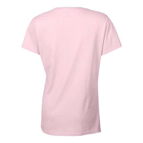 Custom Printed Bella + Canvas 6035 Ladies’ Short Sleeve Deep V-Neck Jersey Tee - 16 - Back View | ThatShirt