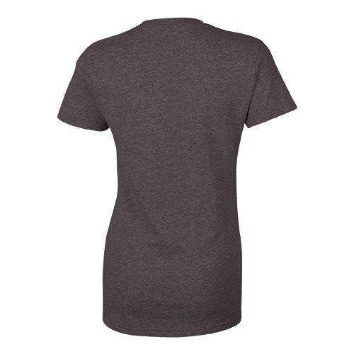 Custom Printed Bella + Canvas 6405 Ladies’ Relaxed Jersey Short Sleeve V-Neck Tee - 2 - Back View | ThatShirt