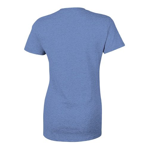 Custom Printed Bella + Canvas 8413 Ladies’ Tri-Blend  T-shirt - 3 - Back View | ThatShirt