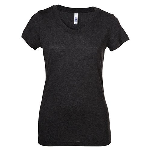 Custom Printed Bella + Canvas 8413 Ladies’ Tri-Blend  T-shirt - Front View | ThatShirt