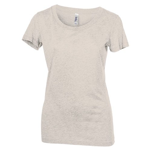 Custom Printed Bella + Canvas 8413 Ladies’ Tri-Blend  T-shirt - Front View | ThatShirt