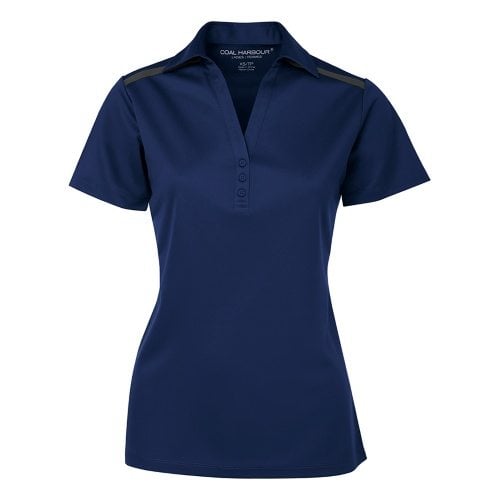 Custom Printed Coal Harbour L4008 Ladies’ Everyday Colour Block Sport Shirt - Front View | ThatShirt