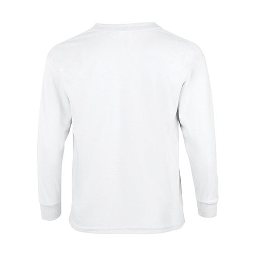 Custom Printed Fruit of the Loom 4930BR Youth Heavy Cotton HD Long-Sleeve T-Shirt - 6 - Back View | ThatShirt