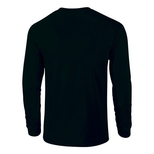 Custom Printed Fruit of the Loom 4930R Heavy Cotton HD Long Sleeve T-shirt - 3 - Back View | ThatShirt