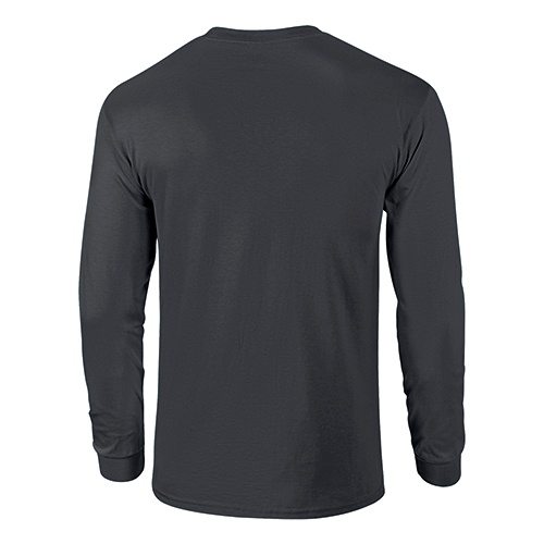 Custom Printed Fruit of the Loom 4930R Heavy Cotton HD Long Sleeve T-shirt - 7 - Back View | ThatShirt