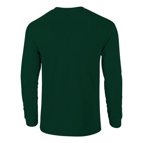 Custom Printed Fruit of the Loom 4930R Heavy Cotton HD Long Sleeve T-shirt - 9 - Back View | ThatShirt