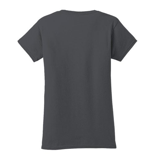 Custom Printed Fruit of the Loom L3930R Ladies’ Heavy Cotton HD T-Shirt - 4 - Back View | ThatShirt