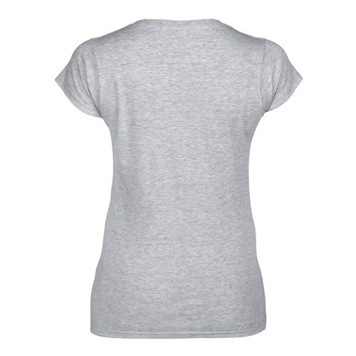 Custom Printed Fruit of the Loom L39VR Ladies’ Heavy Cotton HD V-Neck T-Shirt - 1 - Back View | ThatShirt