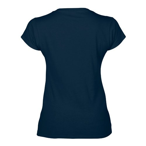 Custom Printed Fruit of the Loom L39VR Ladies’ Heavy Cotton HD V-Neck T-Shirt - 3 - Back View | ThatShirt