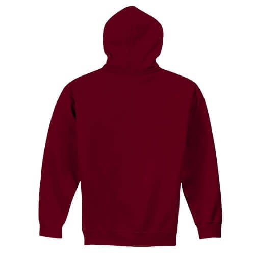 Custom Printed Gildan 1850 Heavy Blend 50–50 Pullover Hoodie - 10 - Back View | ThatShirt