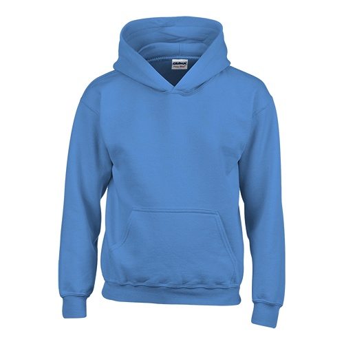 Custom Printed Gildan 185B Youth Heavy Blend 50/50 Hooded Sweatshirt - 3 - Front View | ThatShirt