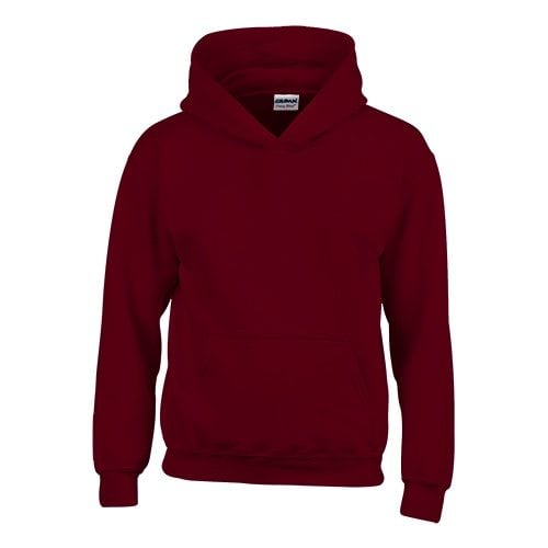 Custom Printed Gildan 185B Youth Heavy Blend 50/50 Hooded Sweatshirt - 7 - Front View | ThatShirt
