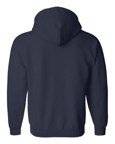 Custom Printed Gildan 1860 Heavy Blend 50/50 Full Zip Hooded Sweatshirt - 9 - Back View | ThatShirt