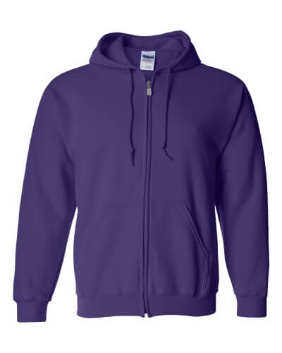 Custom Printed Gildan 1860 Heavy Blend 50/50 Full Zip Hooded Sweatshirt - 11 - Front View | ThatShirt