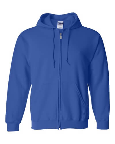 Custom Printed Gildan 1860 Heavy Blend 50/50 Full Zip Hooded Sweatshirt - 13 - Front View | ThatShirt
