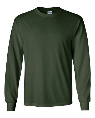 Custom Printed Gildan 2400 Ultra Cotton Long-Sleeve T-Shirt - 7 - Front View | ThatShirt