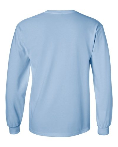 Custom Printed Gildan 2400 Ultra Cotton Long-Sleeve T-Shirt - 11 - Back View | ThatShirt