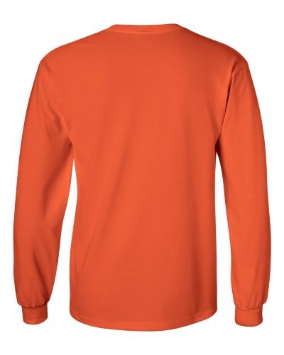 Custom Printed Gildan 2400 Ultra Cotton Long-Sleeve T-Shirt - 17 - Back View | ThatShirt