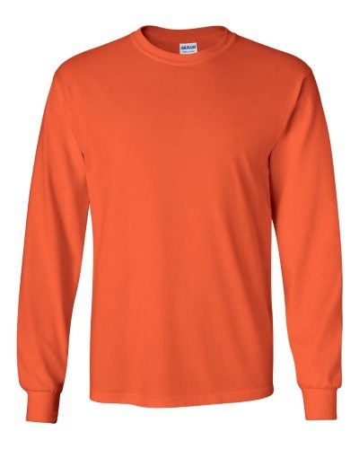 Custom Printed Gildan 2400 Ultra Cotton Long-Sleeve T-Shirt - 17 - Front View | ThatShirt