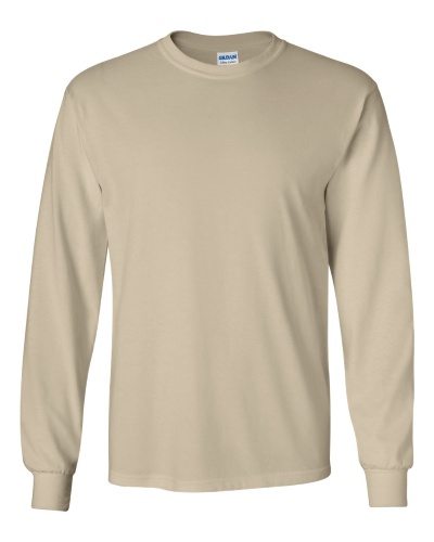 Custom Printed Gildan 2400 Ultra Cotton Long-Sleeve T-Shirt - 23 - Front View | ThatShirt