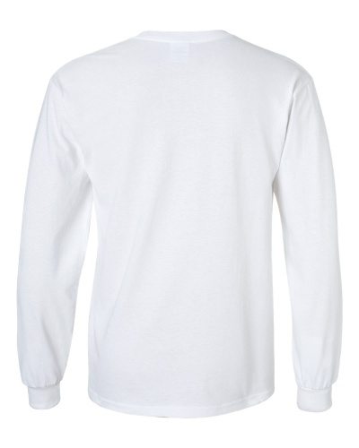 Custom Printed Gildan 2400 Ultra Cotton Long-Sleeve T-Shirt - 27 - Back View | ThatShirt