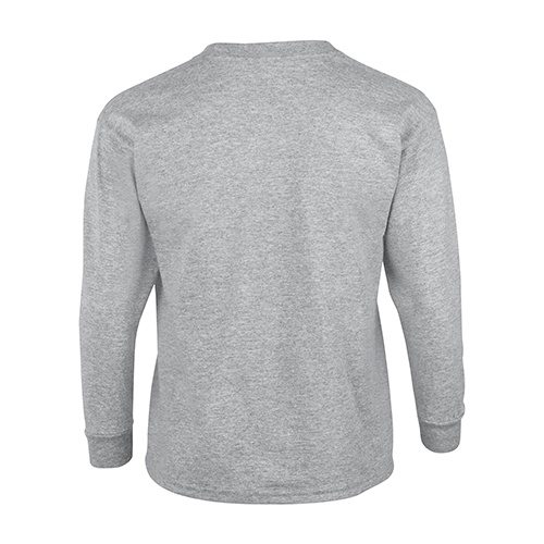 Custom Printed Gildan 240B Youth Ultra Cotton Long-Sleeve T-Shirt - 7 - Back View | ThatShirt