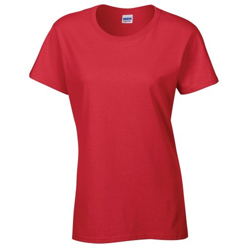 Custom Printed Gildan 5000L Ladies’ Heavy Cotton Missy Fit T-Shirt - 18 - Front View | ThatShirt