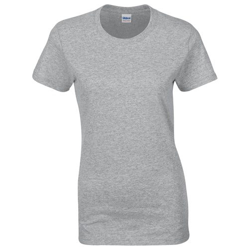 Custom Printed Gildan 5000L Ladies’ Heavy Cotton Missy Fit T-Shirt - Front View | ThatShirt