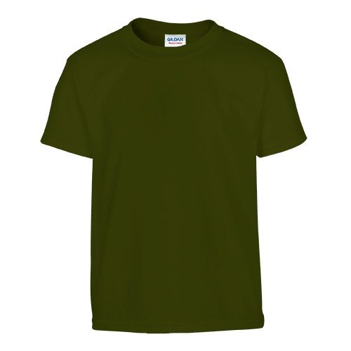 Custom Printed Gildan 500B Heavy Cotton Youth T-Shirt - 25 - Front View | ThatShirt
