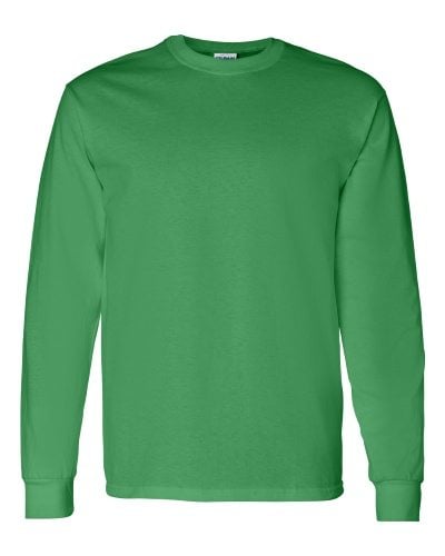 Custom Printed Gildan 5400 Heavy Cotton Long-Sleeve T-Shirt - Front View | ThatShirt