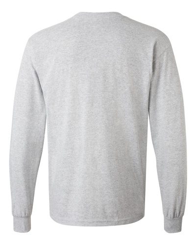 Custom Printed Gildan 5400 Heavy Cotton Long-Sleeve T-Shirt - 13 - Back View | ThatShirt