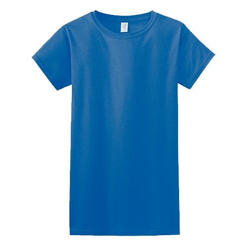 Custom Printed Gildan 6400 / 64000 SoftStyle Ring Spun T-Shirt - 21 - Front View | ThatShirt