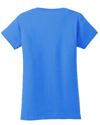 Custom Printed Gildan 640L Ladies SoftStyle Junior Fit T-Shirt - 8 - Back View | ThatShirt