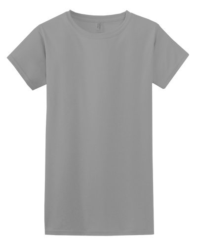Custom Printed Gildan 640L Ladies SoftStyle Junior Fit T-Shirt - 9 - Front View | ThatShirt