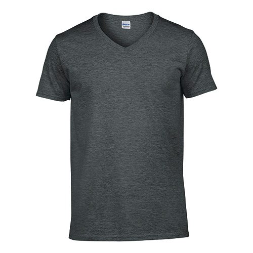 Custom Printed Gildan 64V00 Soft Style V-Neck T-Shirt - 0 - Front View | ThatShirt