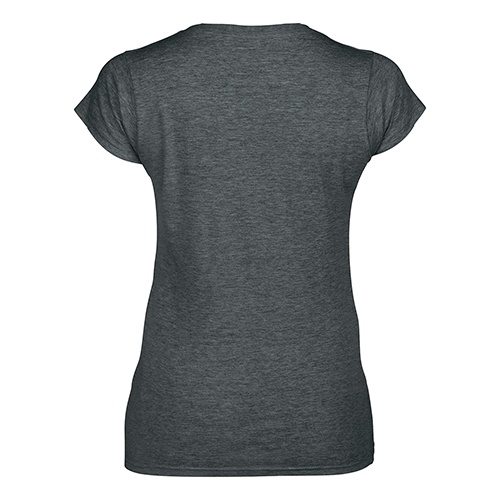 Custom Printed Gildan 64V00L Ladies’ Soft Style Junior Fit V-Neck T-Shirt - 0 - Back View | ThatShirt