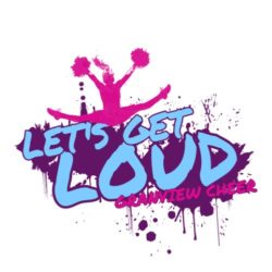 thatshirt t-shirt design ideas - Cheerleading - Let's Get Loud