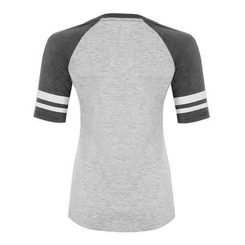 Custom Printed ATC 0822L Active Baseball Ladies Tee - 6 - Back View | ThatShirt