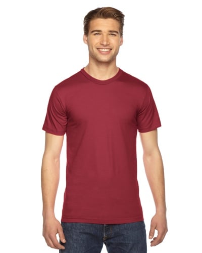 Custom Printed American Apparel 2001W Unisex Fine Jersey Short-Sleeve T-Shirt - 23 - Front View | ThatShirt